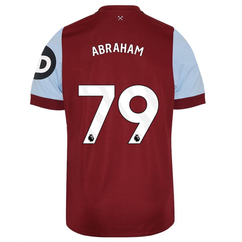 Homem Camisola Dondre Abraham #79 Marrom Principal 2023/24 Camisa