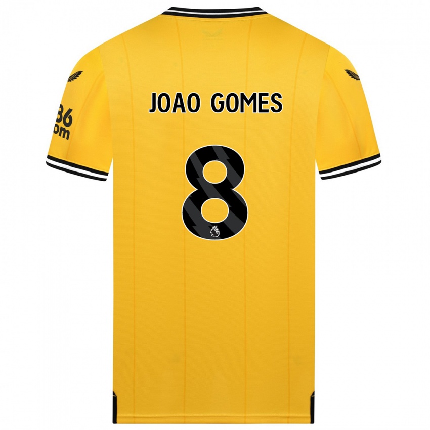 Homem Camisola Joao Gomes #8 Amarelo Principal 2023/24 Camisa