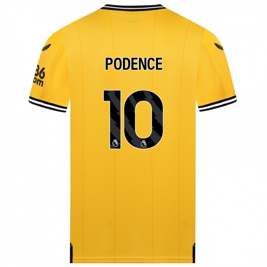 Homem Camisola Daniel Podence #10 Amarelo Principal 2023/24 Camisa