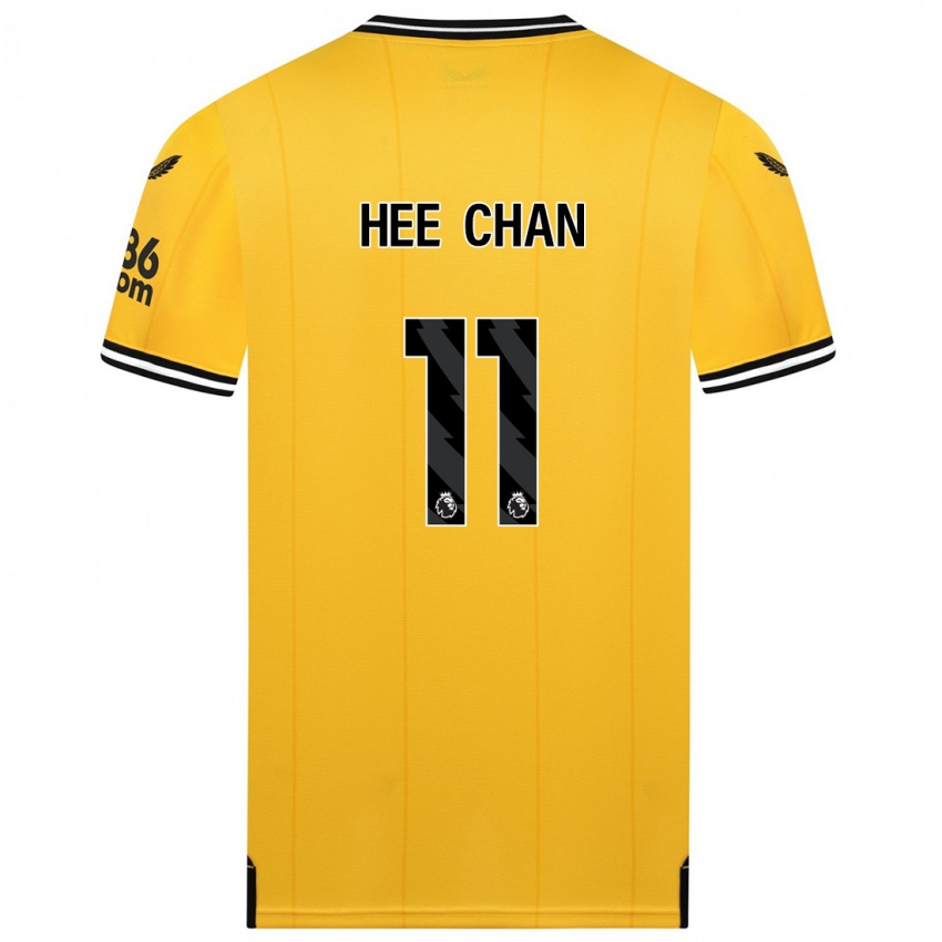 Homem Camisola Hee Chan Hwang #11 Amarelo Principal 2023/24 Camisa