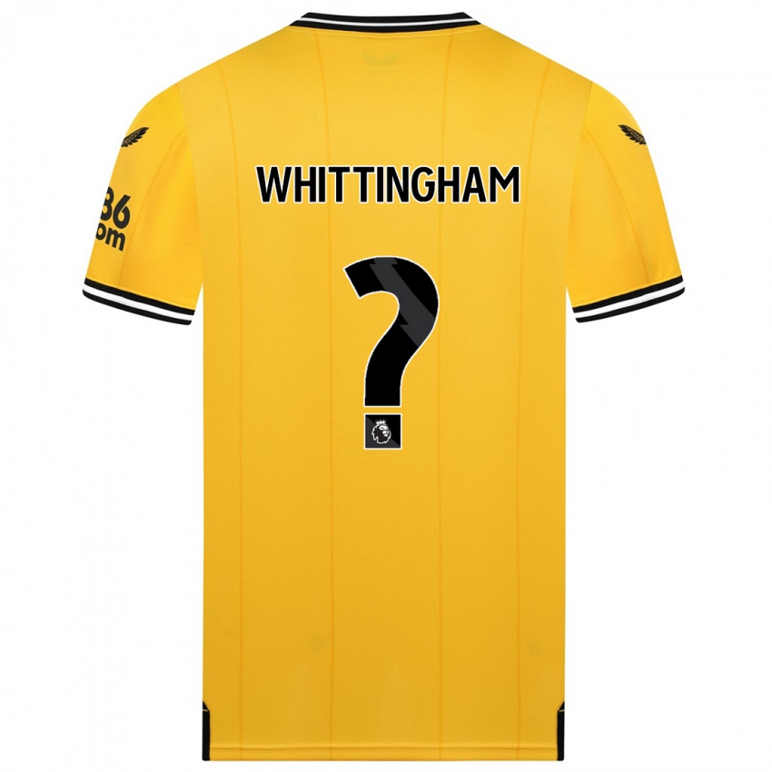 Homem Camisola Matthew Whittingham #0 Amarelo Principal 2023/24 Camisa
