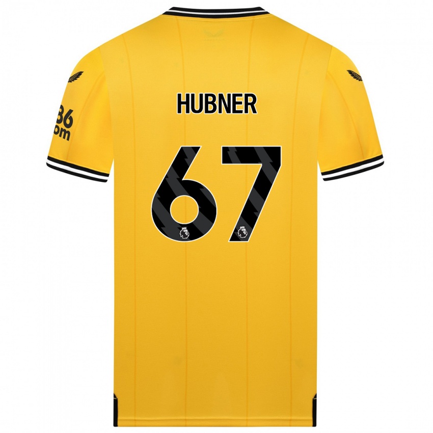 Homem Camisola Justin Hubner #67 Amarelo Principal 2023/24 Camisa