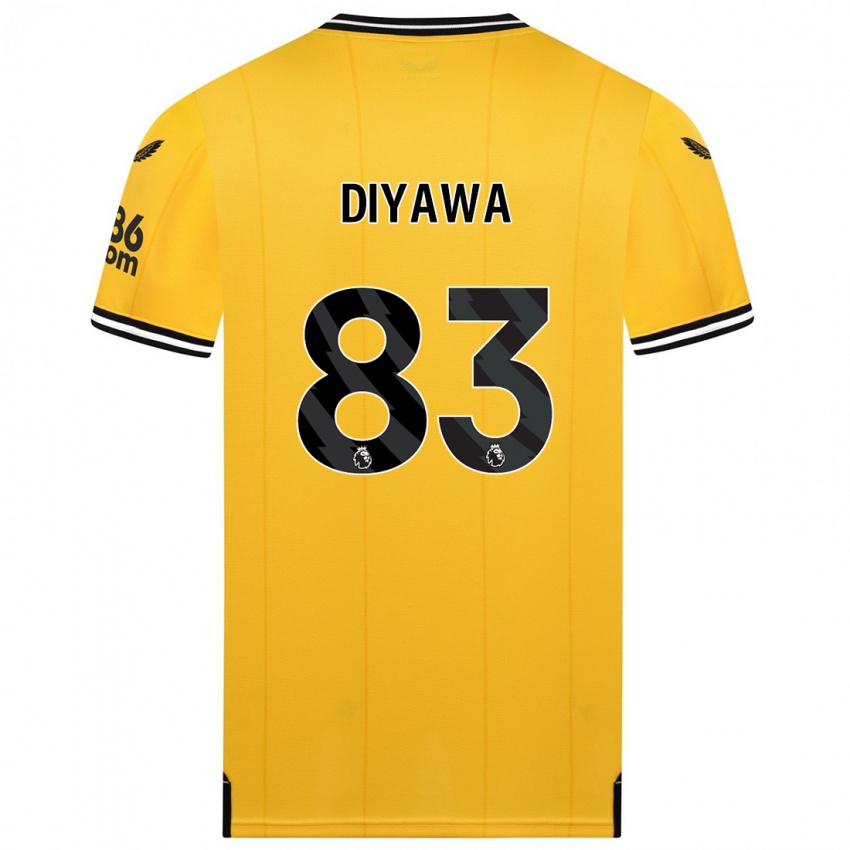 Homem Camisola Aaron Keto Diyawa #83 Amarelo Principal 2023/24 Camisa