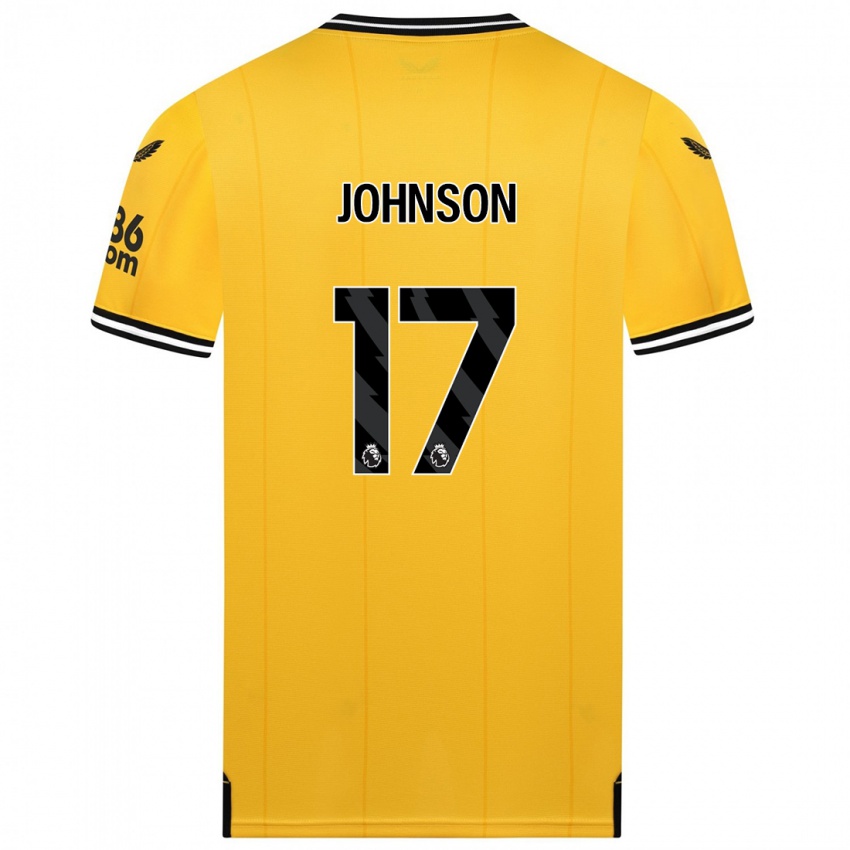 Homem Camisola Katie Johnson #17 Amarelo Principal 2023/24 Camisa