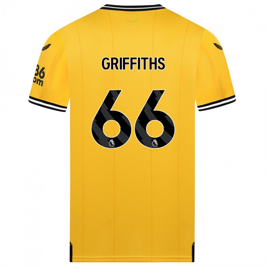 Homem Camisola Harvey Griffiths #66 Amarelo Principal 2023/24 Camisa