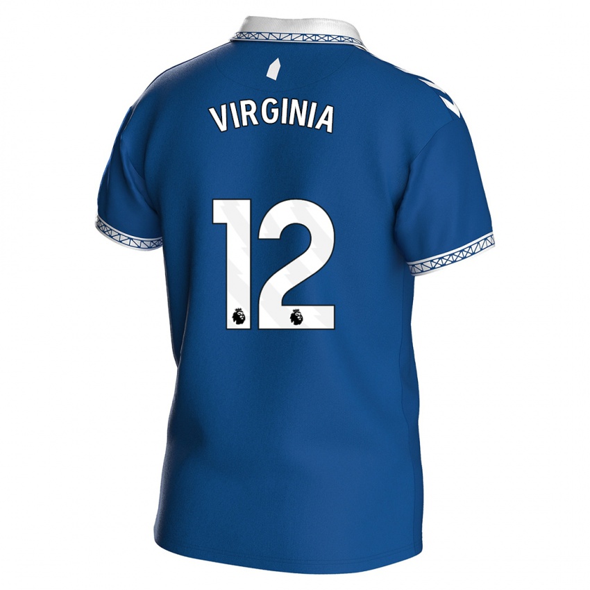 Homem Camisola Joao Virginia #12 Azul Real Principal 2023/24 Camisa