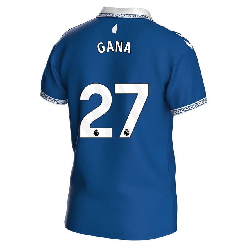 Homem Camisola Idrissa Gueye #27 Azul Real Principal 2023/24 Camisa