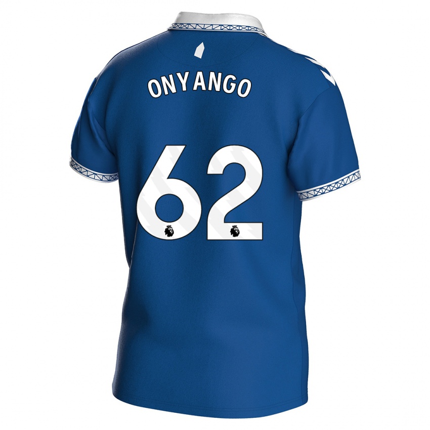 Homem Camisola Tyler Onyango #62 Azul Real Principal 2023/24 Camisa
