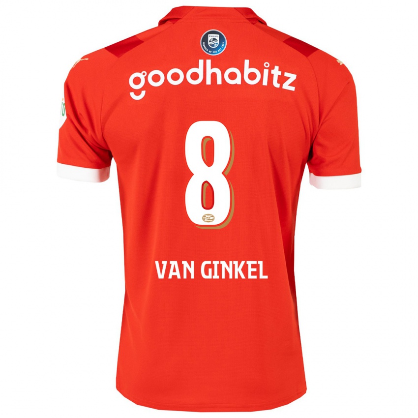 Homem Camisola Marco Van Ginkel #8 Vermelho Principal 2023/24 Camisa
