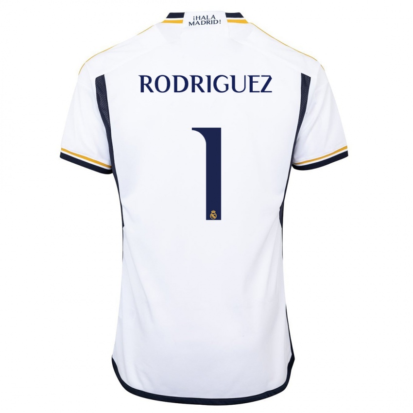 Homem Camisola Misa Rodriguez #1 Branco Principal 2023/24 Camisa