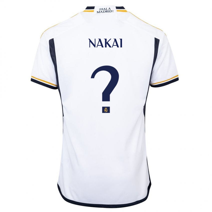 Homem Camisola Takuhiro Nakai #0 Branco Principal 2023/24 Camisa