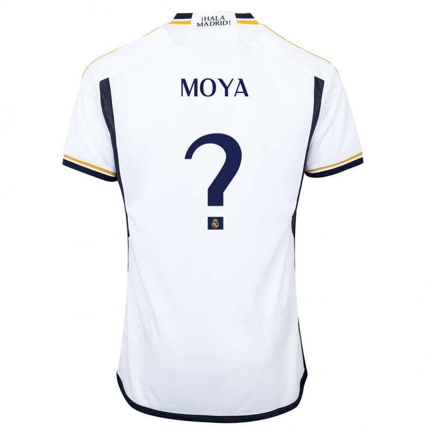 Homem Camisola Alejandro Moya #0 Branco Principal 2023/24 Camisa
