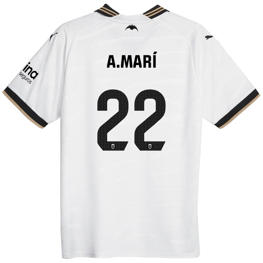 Homem Camisola Alberto Marí #22 Branco Principal 2023/24 Camisa