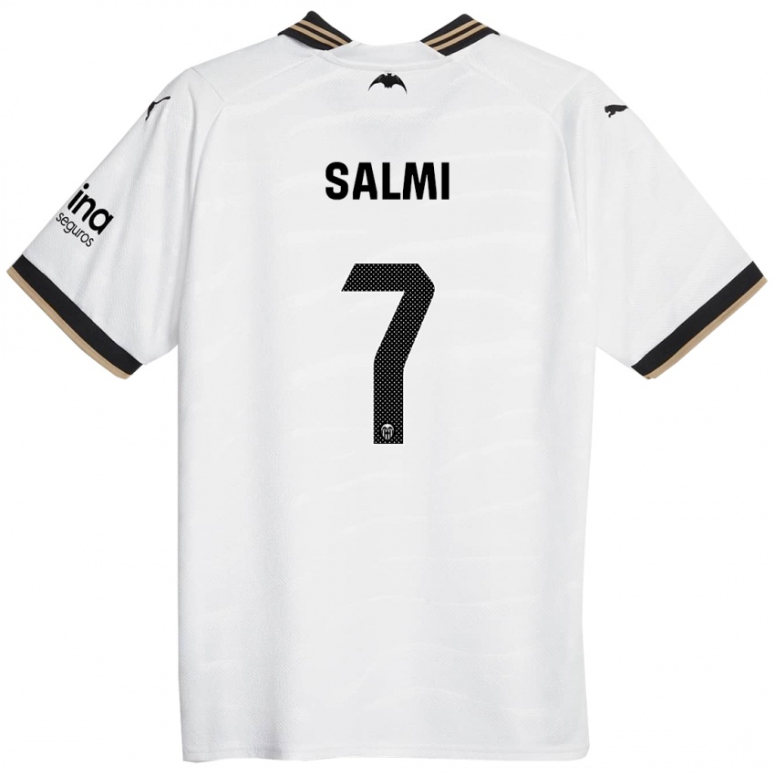 Homem Camisola Iina Salmi #7 Branco Principal 2023/24 Camisa