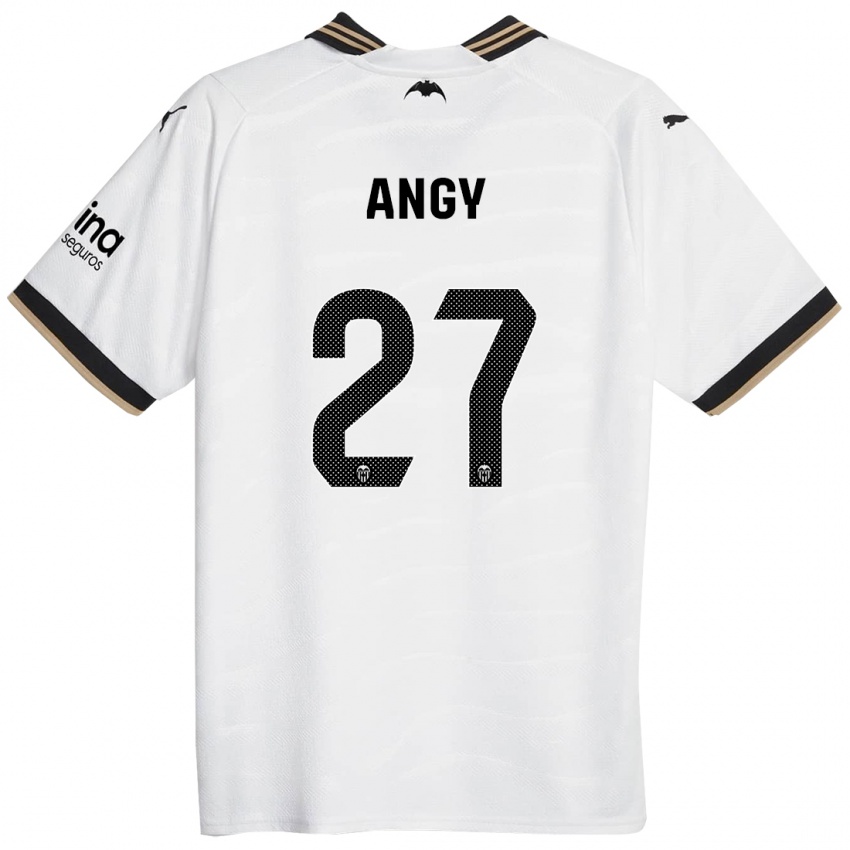 Homem Camisola Angy #27 Branco Principal 2023/24 Camisa