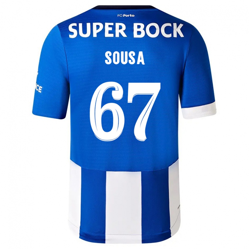 Homem Camisola Vasco Sousa #67 Branco Azulado Principal 2023/24 Camisa