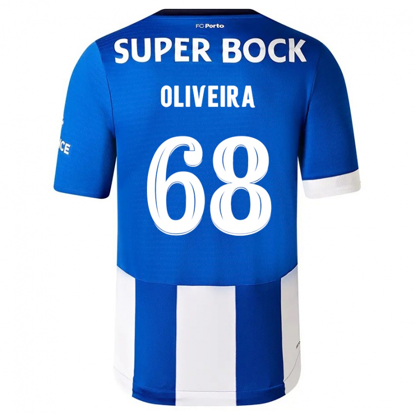 Homem Camisola André Oliveira #68 Branco Azulado Principal 2023/24 Camisa