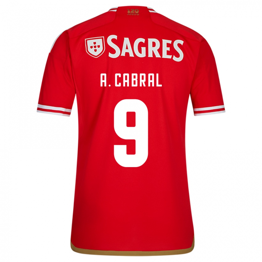 Homem Camisola Arthur Cabral #9 Vermelho Principal 2023/24 Camisa