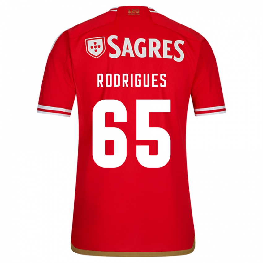 Homem Camisola Rafael Rodrigues #65 Vermelho Principal 2023/24 Camisa