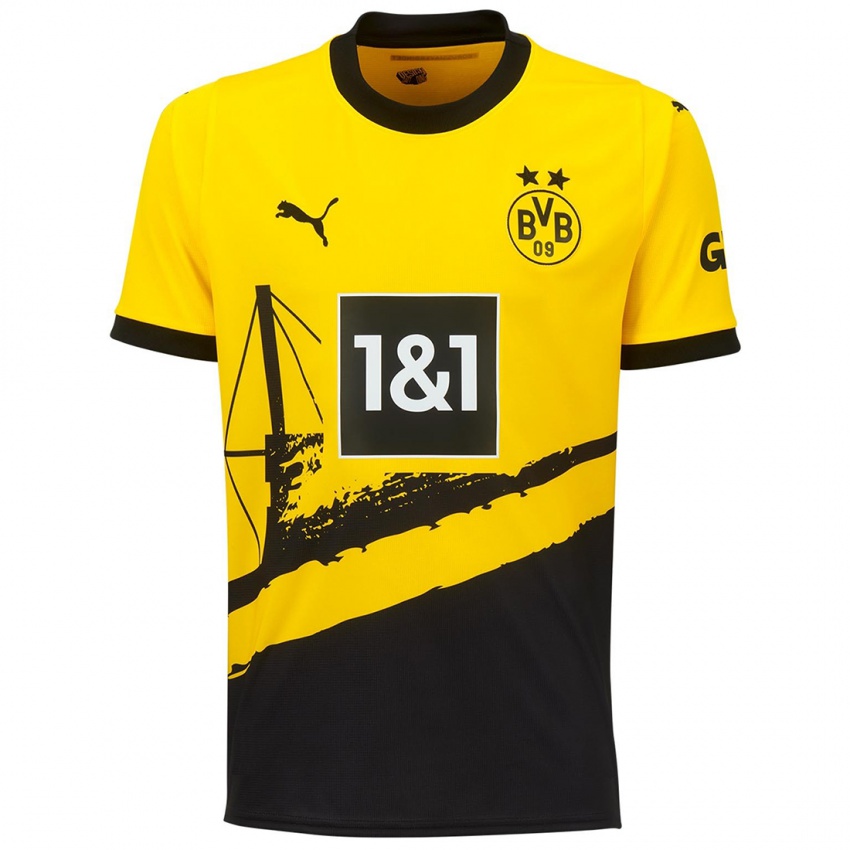 Homem Camisola Jonas Feddersen #8 Amarelo Principal 2023/24 Camisa