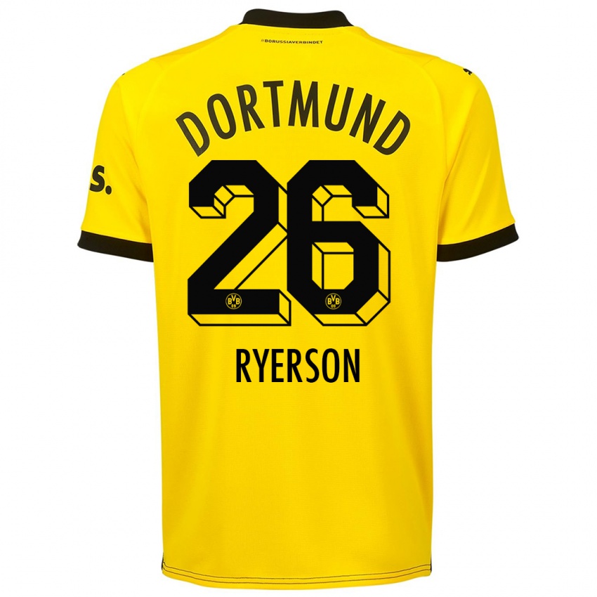Homem Camisola Julian Ryerson #26 Amarelo Principal 2023/24 Camisa