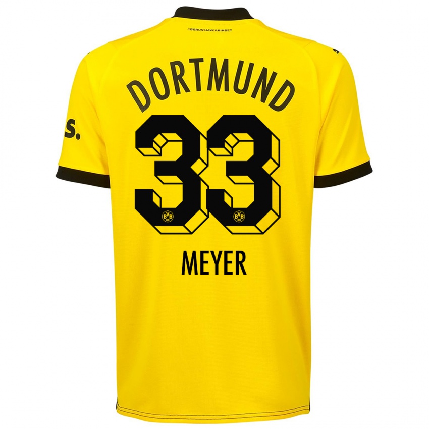 Homem Camisola Alexander Meyer #33 Amarelo Principal 2023/24 Camisa