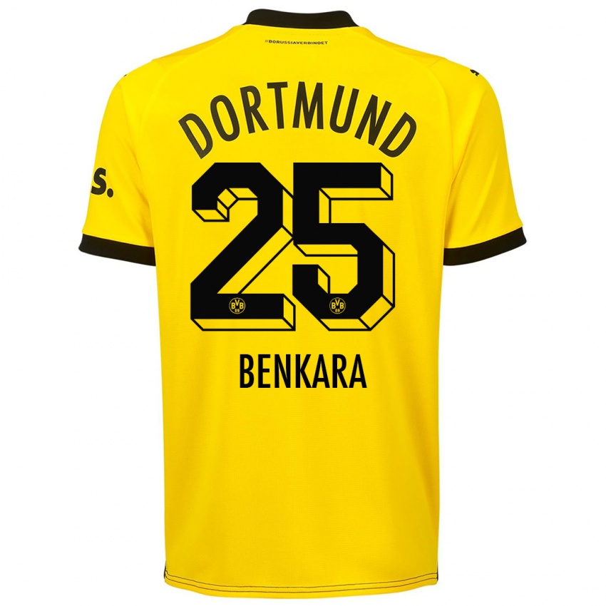 Homem Camisola Elias Benkara #25 Amarelo Principal 2023/24 Camisa