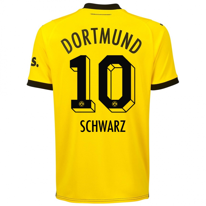 Homem Camisola Oskar Schwarz #10 Amarelo Principal 2023/24 Camisa