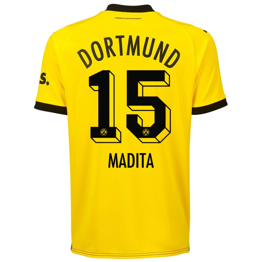 Homem Camisola Kohorst Madita #15 Amarelo Principal 2023/24 Camisa