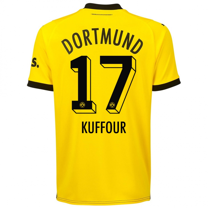 Homem Camisola Lloyd-Addo Kuffour #17 Amarelo Principal 2023/24 Camisa