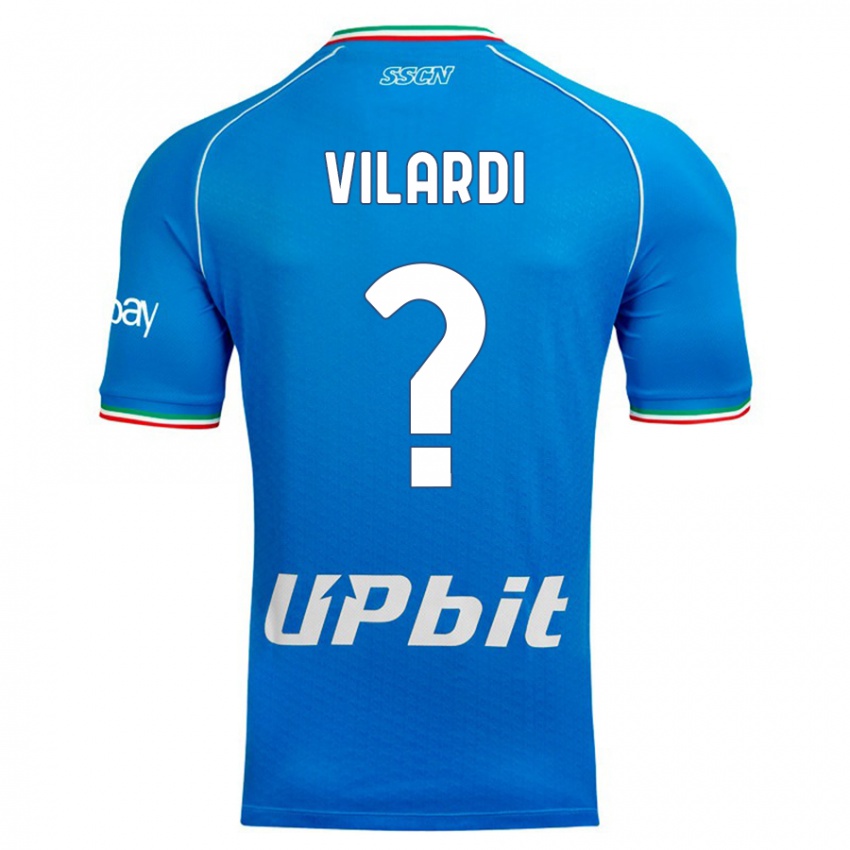 Homem Camisola Mario Vilardi #0 Céu Azul Principal 2023/24 Camisa