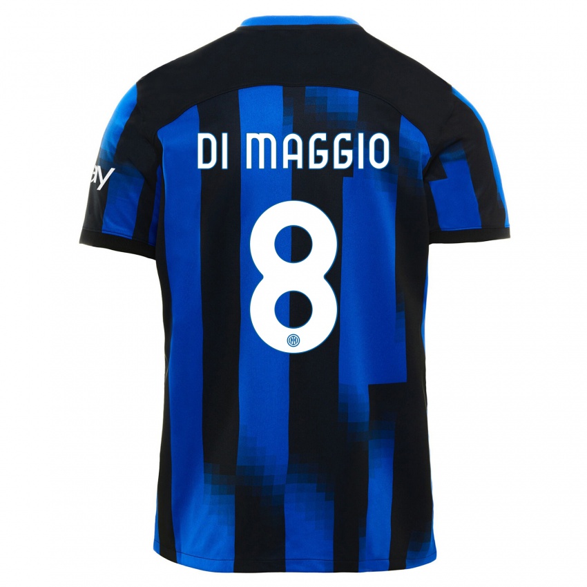 Homem Camisola Luca Di Maggio #8 Preto Azul Principal 2023/24 Camisa