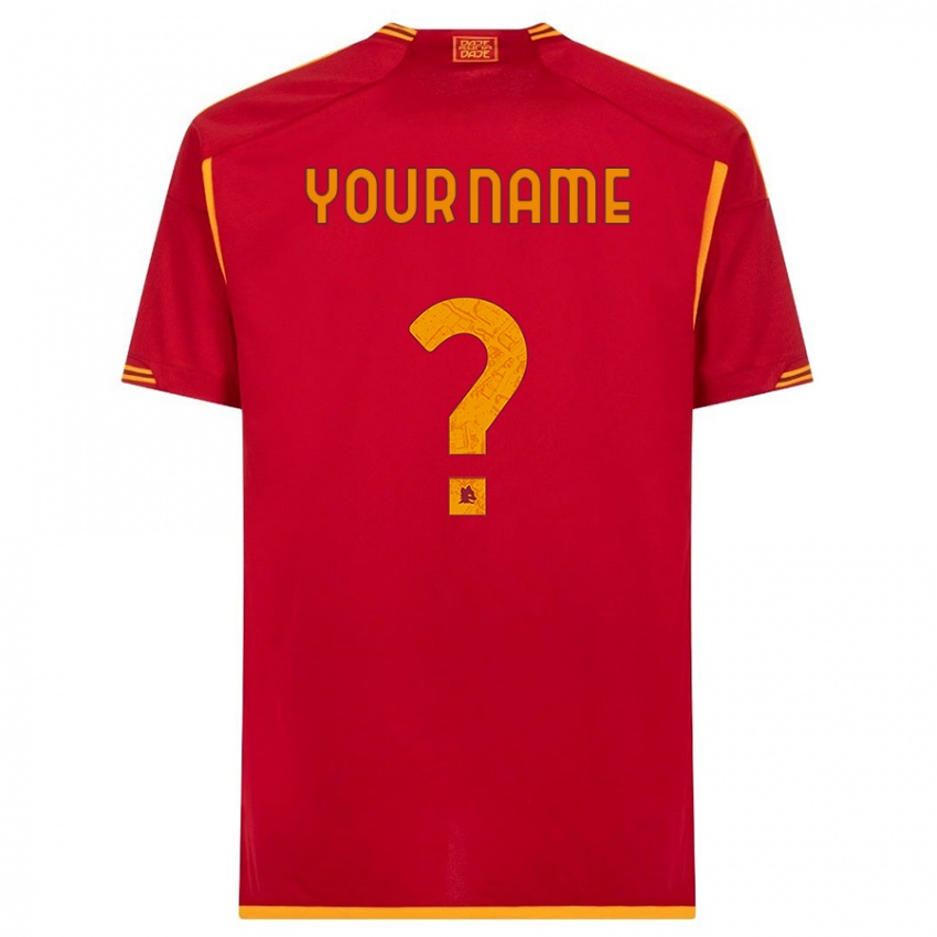 Homem Camisola Seu Nome #0 Vermelho Principal 2023/24 Camisa