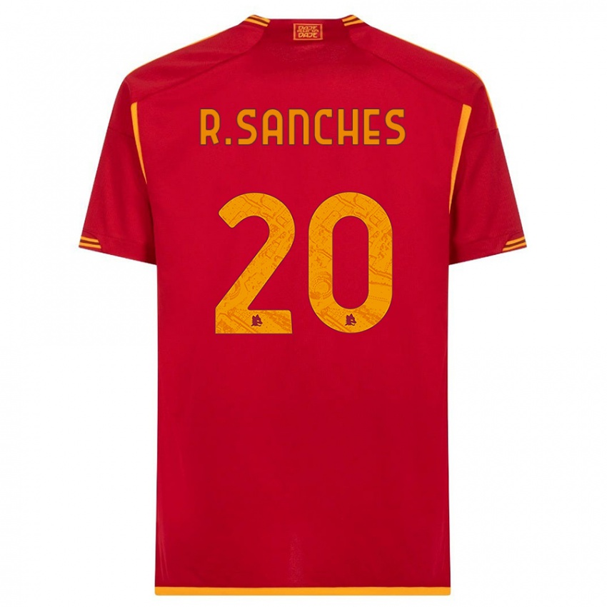 Homem Camisola Renato Sanches #20 Vermelho Principal 2023/24 Camisa