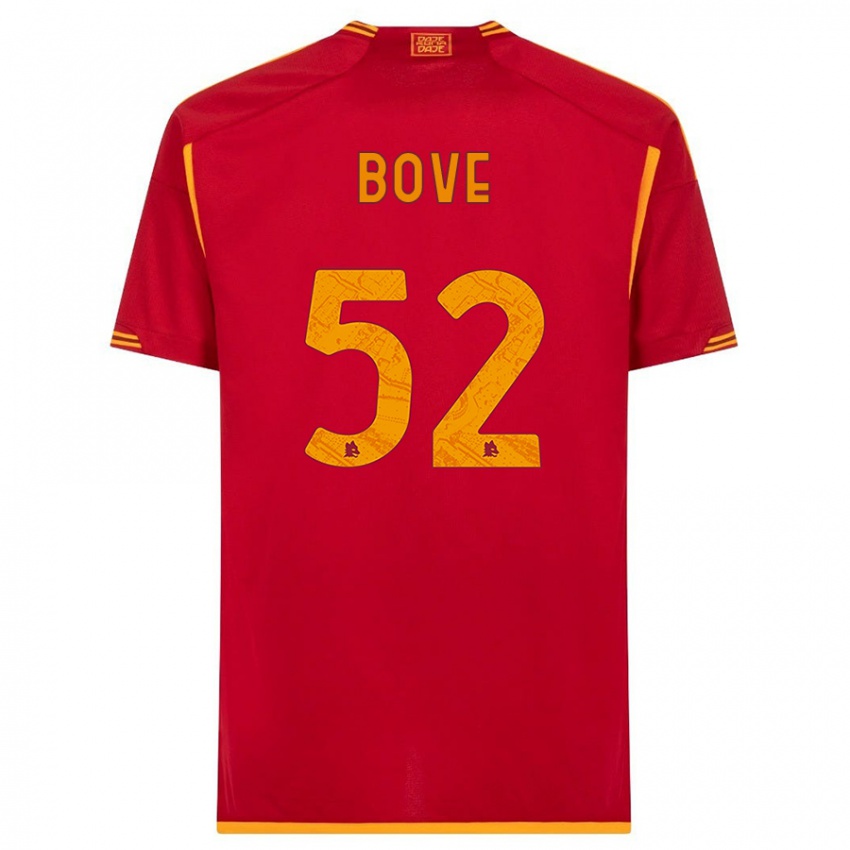 Homem Camisola Edoardo Bove #52 Vermelho Principal 2023/24 Camisa