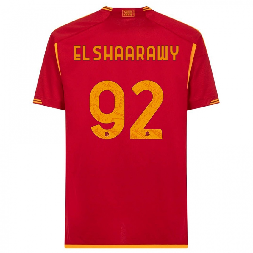 Homem Camisola Stephan El Shaarawy #92 Vermelho Principal 2023/24 Camisa