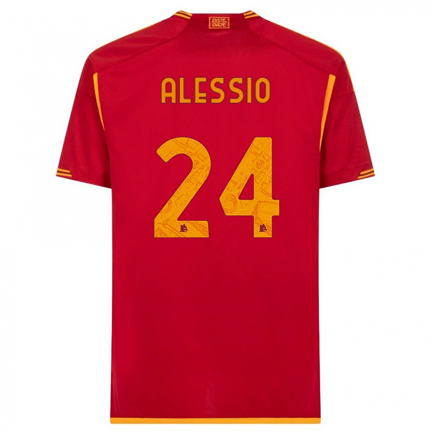 Homem Camisola Filippo Alessio #24 Vermelho Principal 2023/24 Camisa