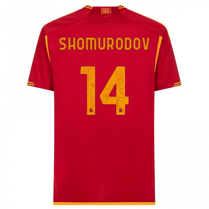 Homem Camisola Eldor Shomurodov #14 Vermelho Principal 2023/24 Camisa