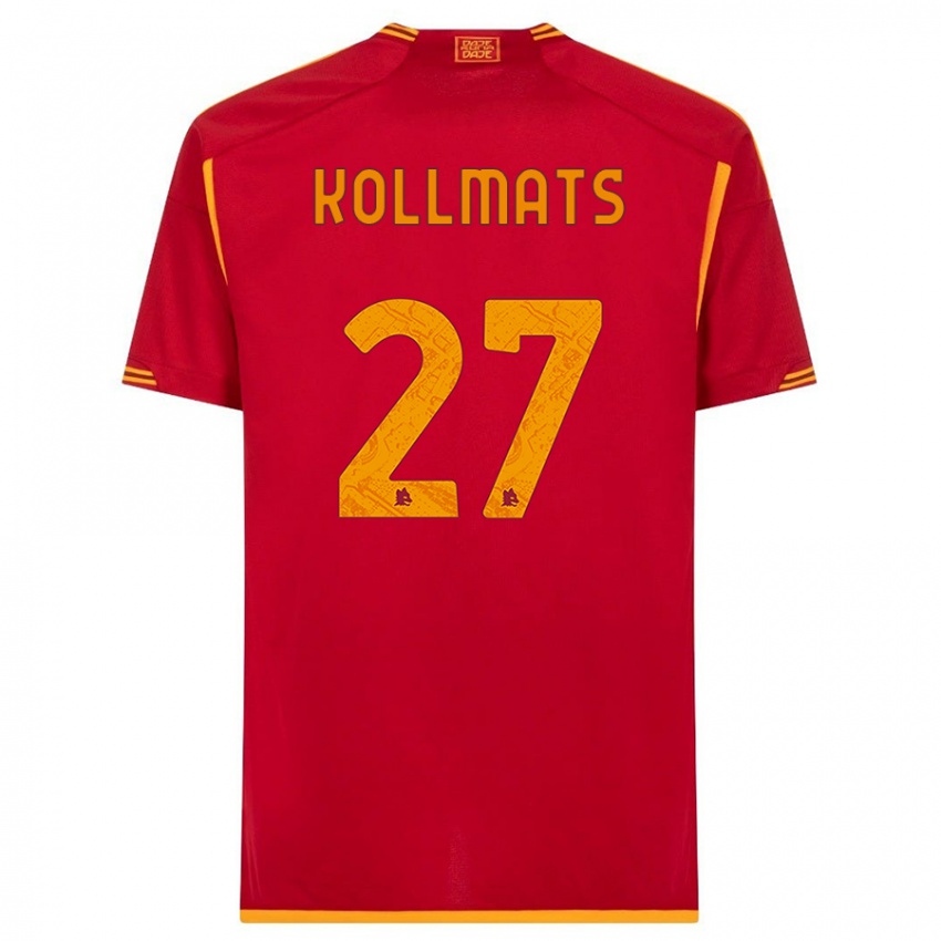 Homem Camisola Beata Kollmats #27 Vermelho Principal 2023/24 Camisa