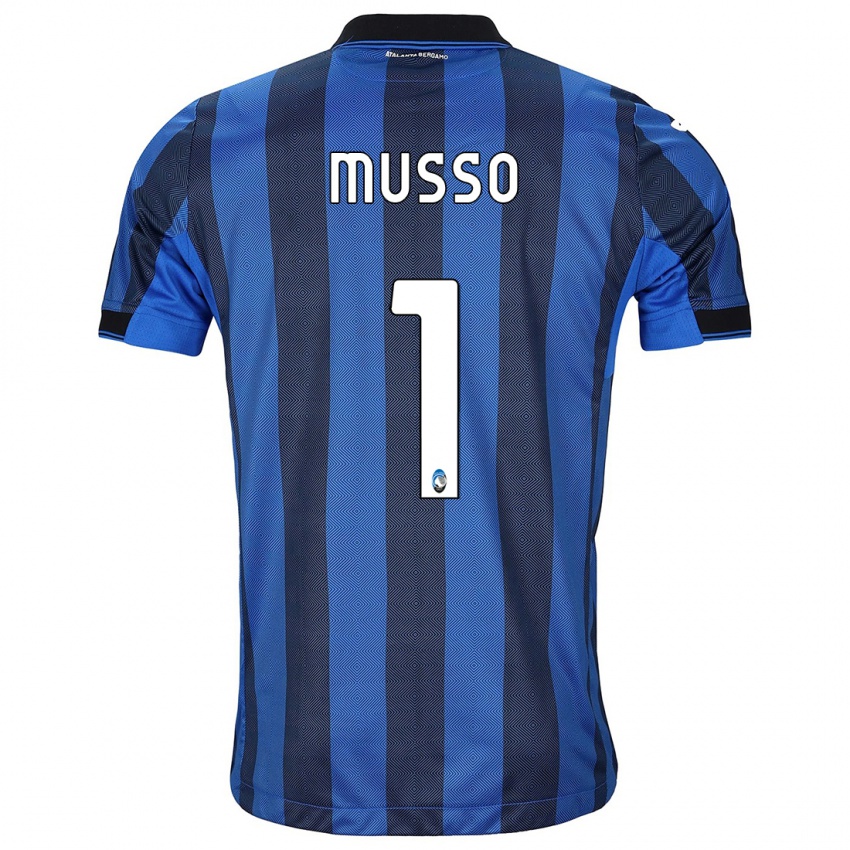 Homem Camisola Juan Musso #1 Preto Azul Principal 2023/24 Camisa