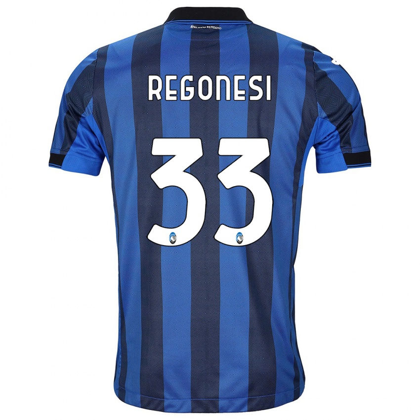 Homem Camisola Iacopo Regonesi #33 Preto Azul Principal 2023/24 Camisa