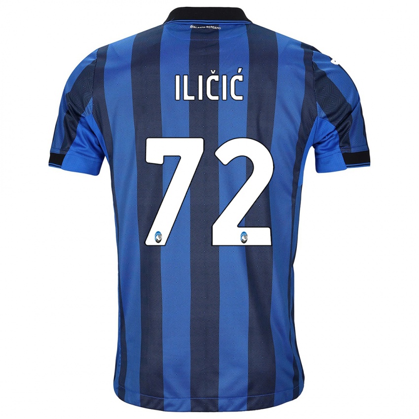Homem Camisola Josip Ilicic #72 Preto Azul Principal 2023/24 Camisa