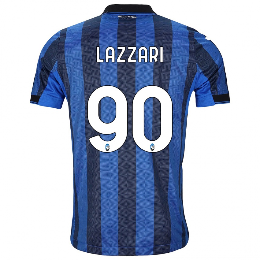Homem Camisola Ilaria Lazzari #90 Preto Azul Principal 2023/24 Camisa