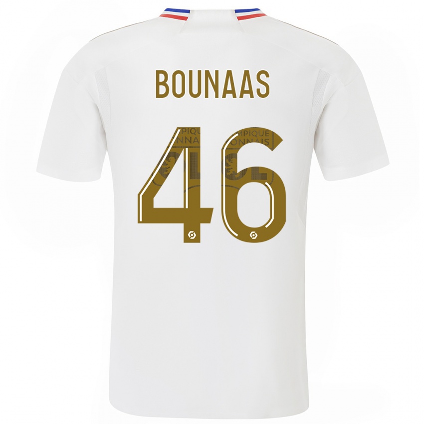 Homem Camisola Idris Bounaas #46 Branco Principal 2023/24 Camisa