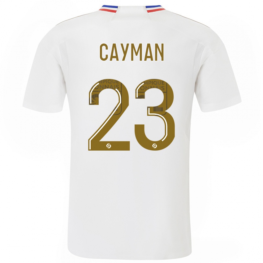 Homem Camisola Janice Cayman #23 Branco Principal 2023/24 Camisa