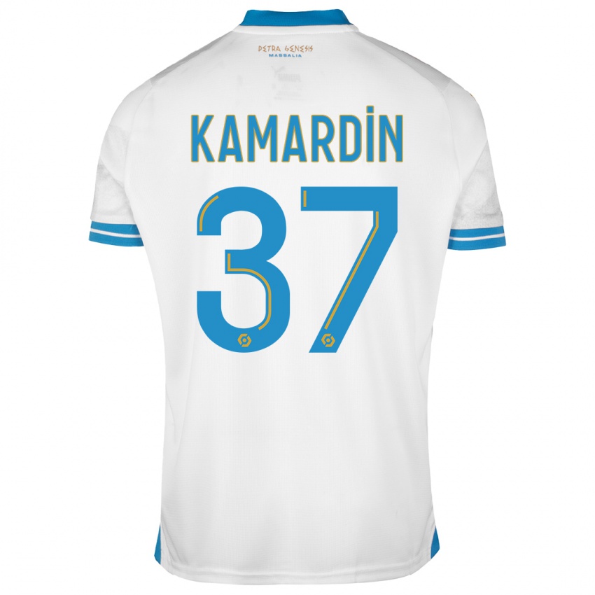 Homem Camisola Aaron Kamardin #37 Branco Principal 2023/24 Camisa