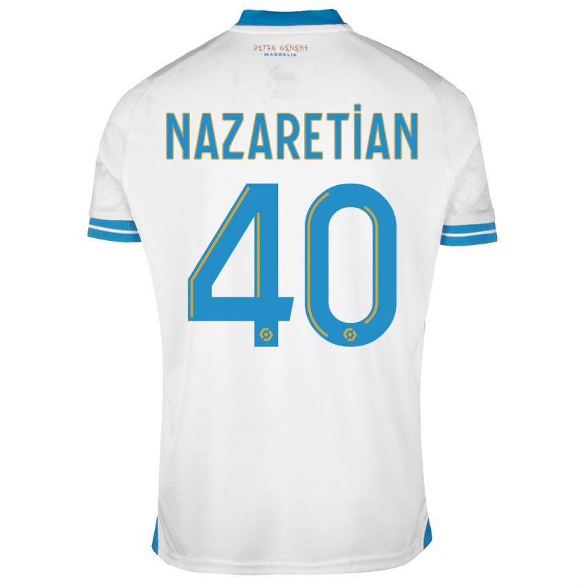 Homem Camisola Manuel Nazaretian #40 Branco Principal 2023/24 Camisa