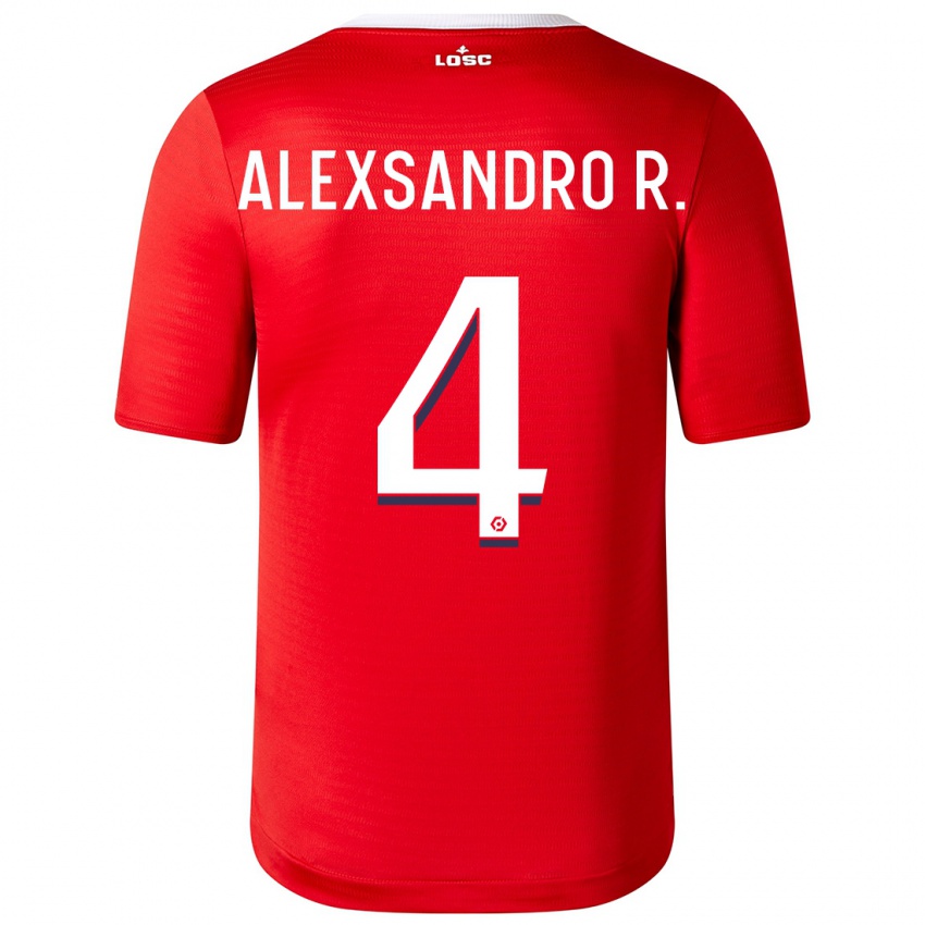 Homem Camisola Alexsandro Ribeiro #4 Vermelho Principal 2023/24 Camisa