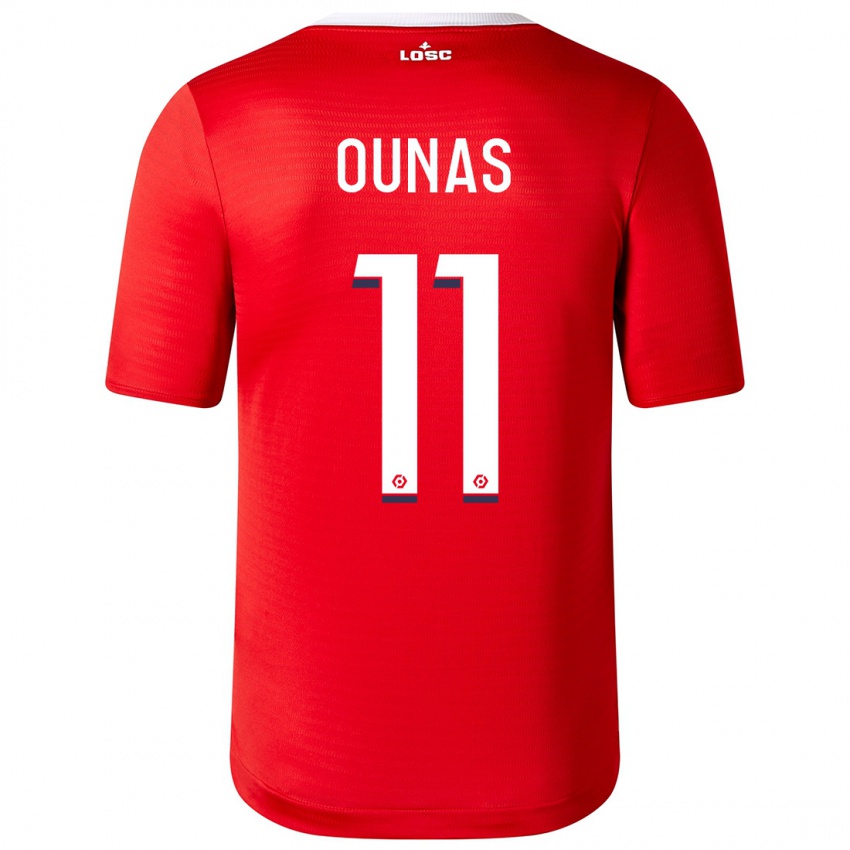 Homem Camisola Adam Ounas #11 Vermelho Principal 2023/24 Camisa