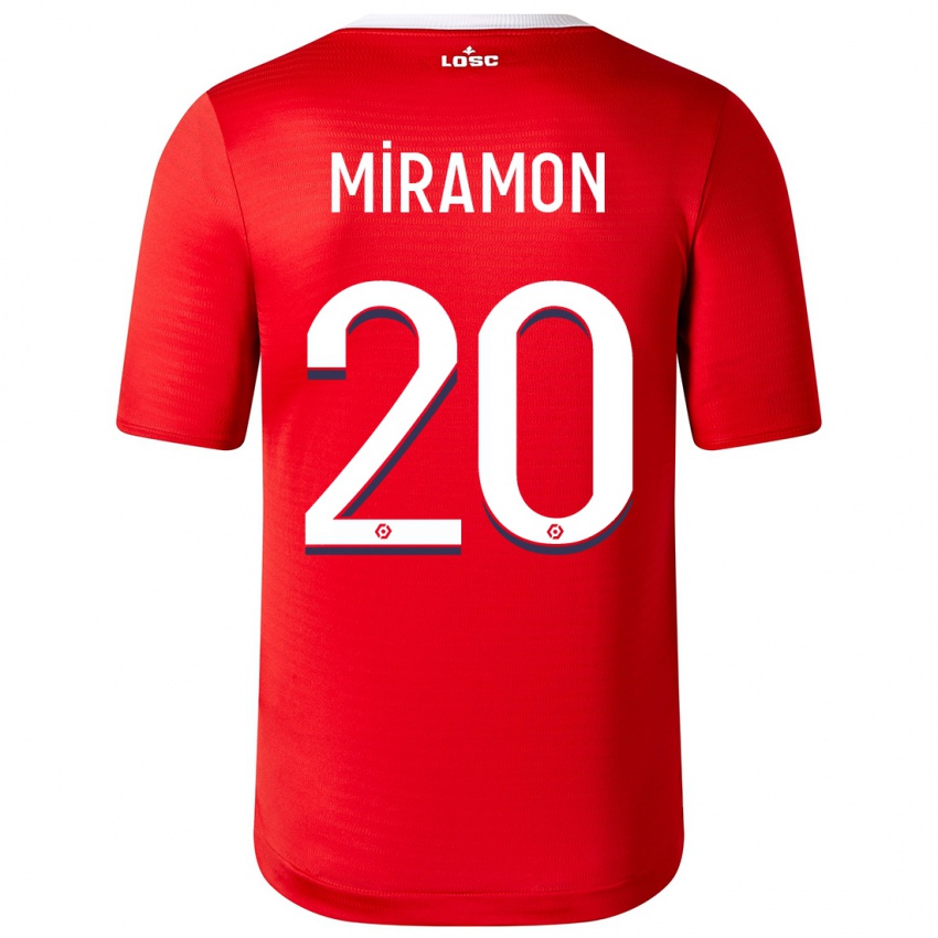 Homem Camisola Ignacio Miramón #20 Vermelho Principal 2023/24 Camisa